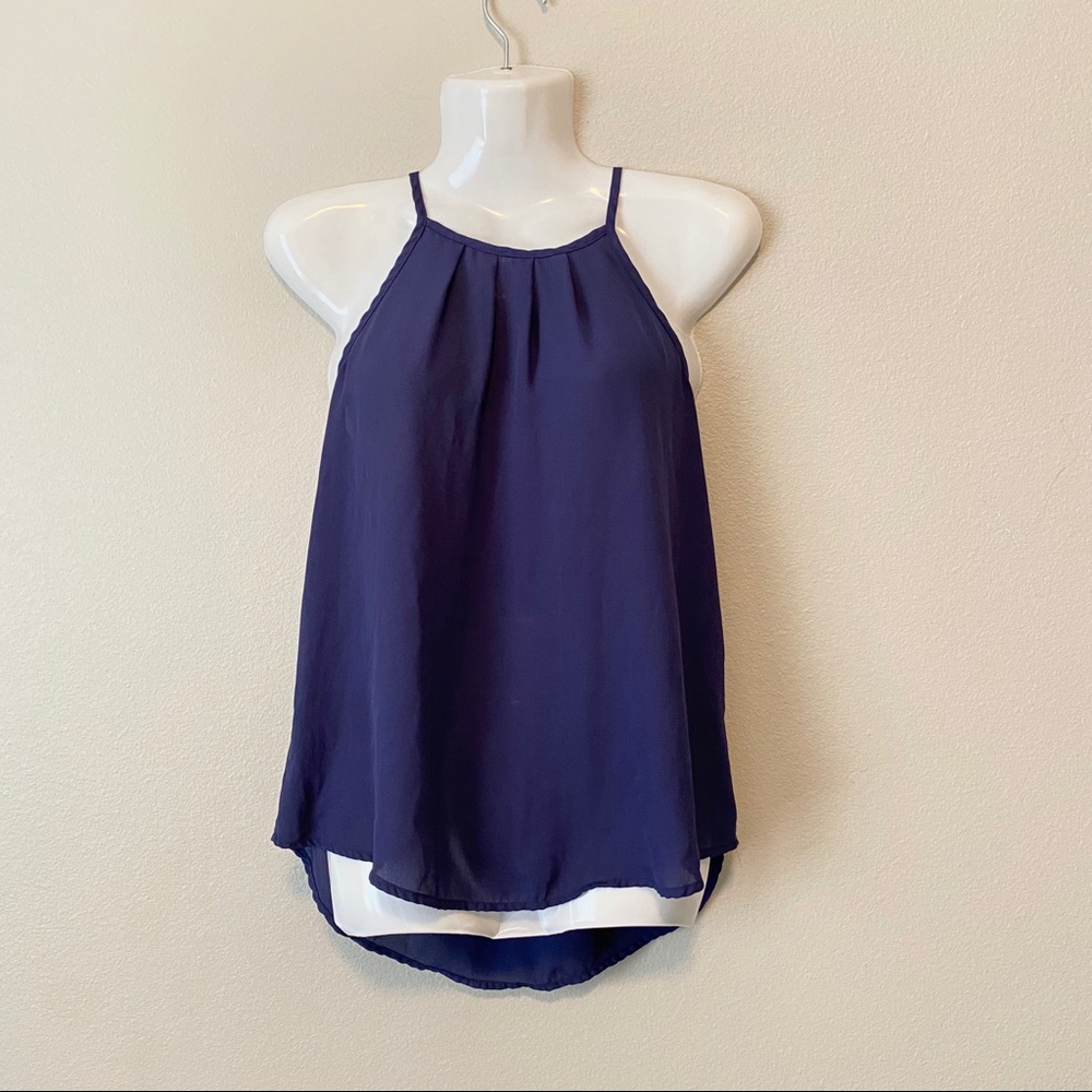 Navy Blue Tank Top